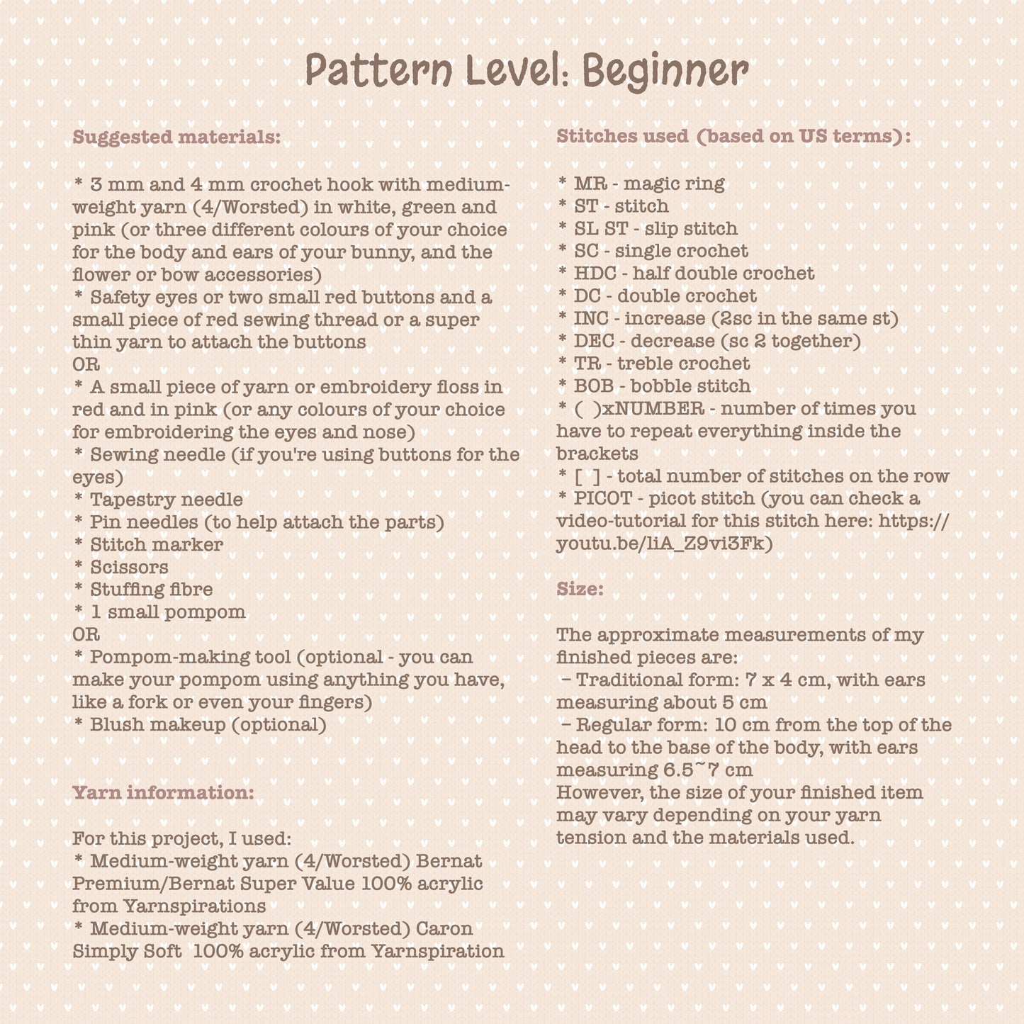 Yuki Usagi ~The Snow Rabbit and the Bunny Gang~ DIGITAL CROCHET PATTERN