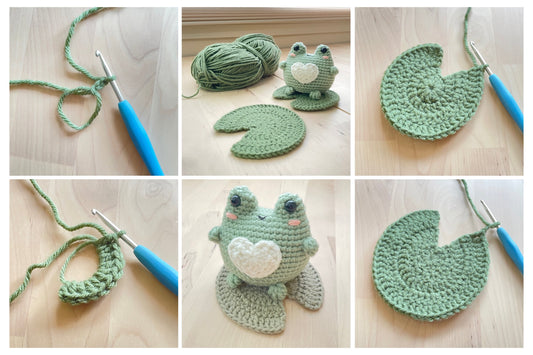 Lily Pad Crochet Coaster FREE VERSION PATTERN