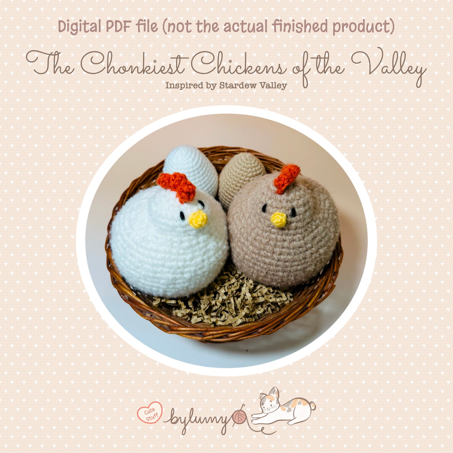 The Chonkiest Chickens of the Valley DIGITAL CROCHET PATTERN