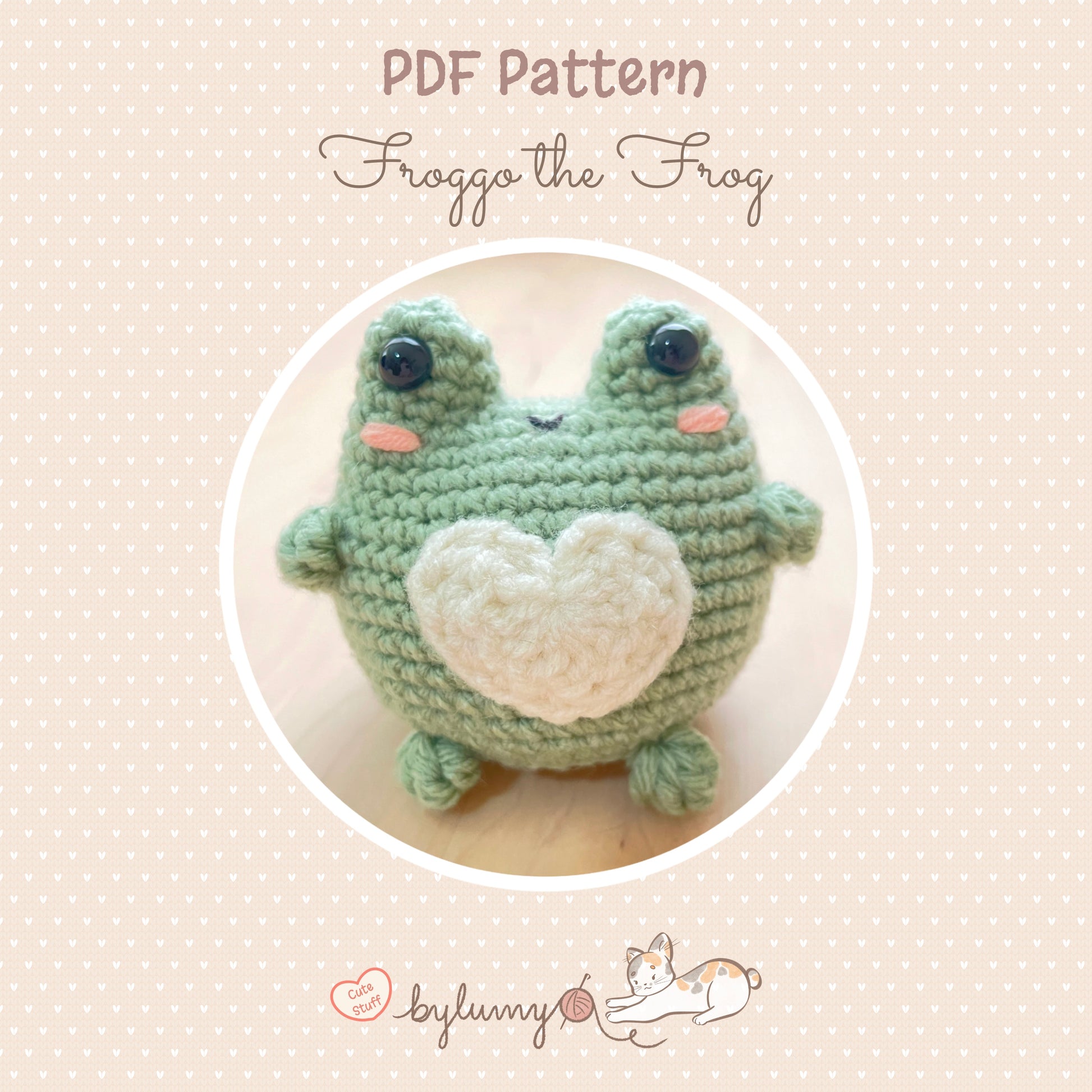 Froggo the Frog DIGITAL CROCHET PATTERN – Cute Stuff by Lumy