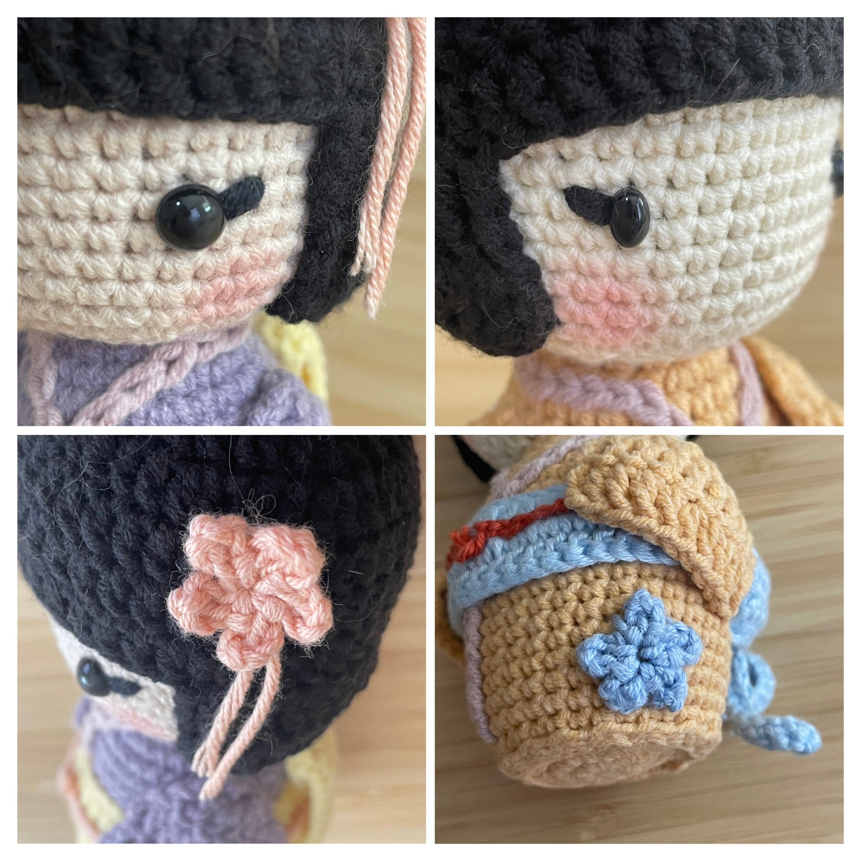 Haru the Kokeshi Doll DIGITAL CROCHET PATTERN