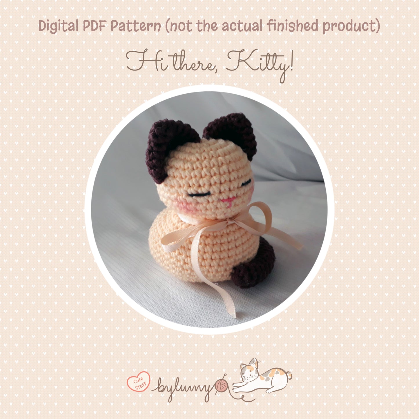 Hi there, Kitty! DIGITAL CROCHET PATTERN