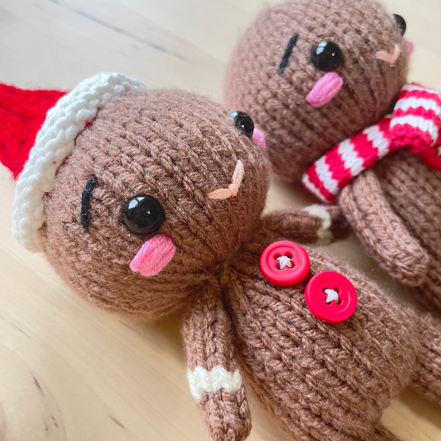 Gingerbread Cookie KNITTED DOLLS