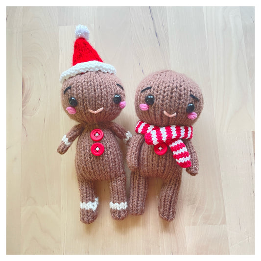 Gingerbread Cookie KNITTED DOLLS