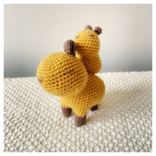 Capybara Mom & Baby CROCHET PLUSH