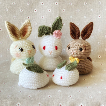 Yuki Usagi ~The Snow Rabbit and the Bunny Gang~ DIGITAL CROCHET PATTERN
